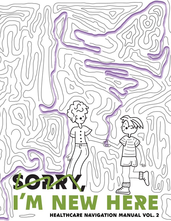 Pocket Guide cover — purple maze with green title text