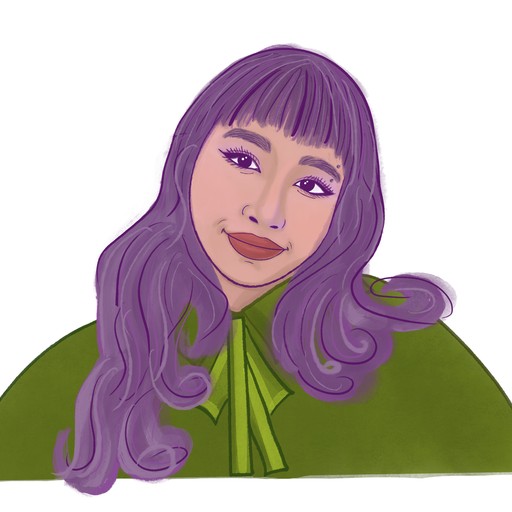 Illustrated portrait of Andrea Calix