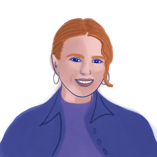 Illustrated portrait of Bridget Collrin
