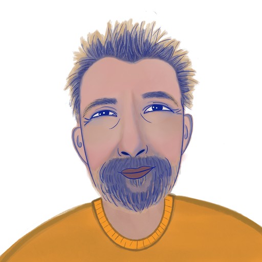 Illustrated portrait of Dr. Harald Bauder