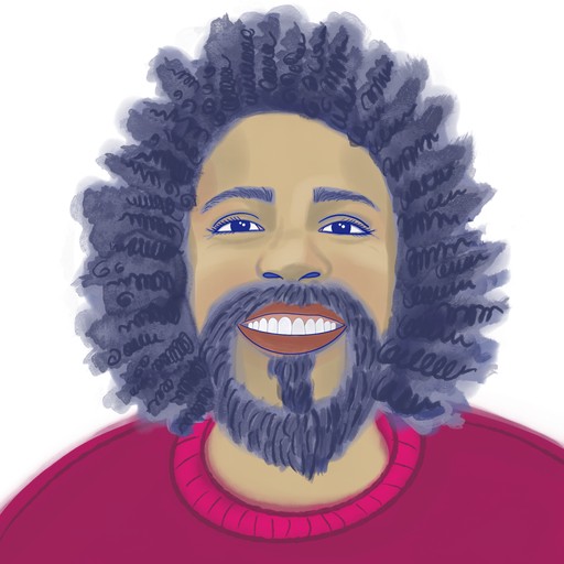 Illustrated portrait of Victor Albuquerque Felix da Silva